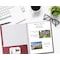 Better Office Products 2 Pocket Paper Folders Portfolio W/Prongs, Matte Texture, Letter Size, Burgundy, 50PK 84215 - alternate 3